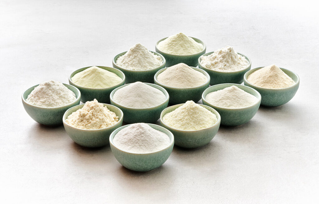 Photo des différentes protéines