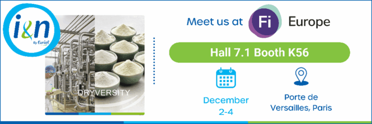 Meet us at FI Europe - 2-4 december - Porte de Versailles, Paris - Hall 7.1 Booth K56